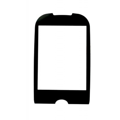 Replacement Front Glass For Reliance Samsung Corby Black By - Maxbhi.com