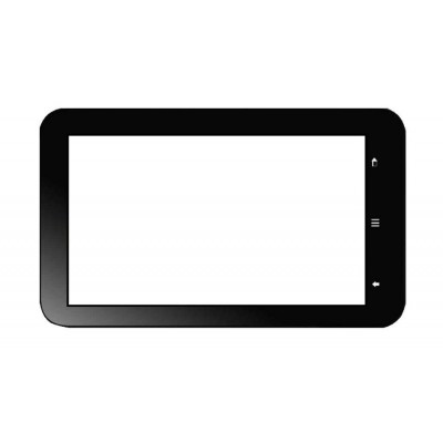 Replacement Front Glass For Swingtel Hellotab 2 Black By - Maxbhi.com