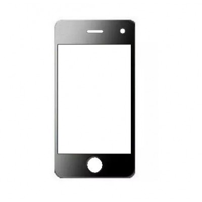 Replacement Front Glass For Vox Mobile Vp4 With Tv Black By - Maxbhi.com