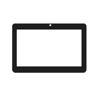 Replacement Front Glass For Adcom Apad 707d Black By - Maxbhi.com