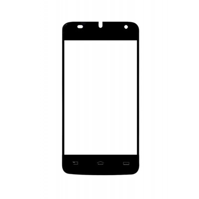 Replacement Front Glass For Philips W536 Black By - Maxbhi.com