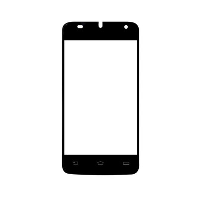 Replacement Front Glass For Philips W536 Grey By - Maxbhi.com