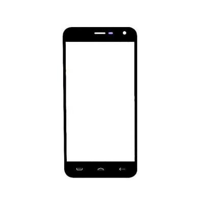 Replacement Front Glass For Homtom Ht3 Black By - Maxbhi.com