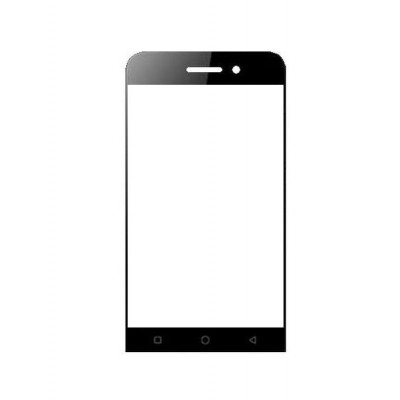 Replacement Front Glass For Itel Wish A11 Black By - Maxbhi.com