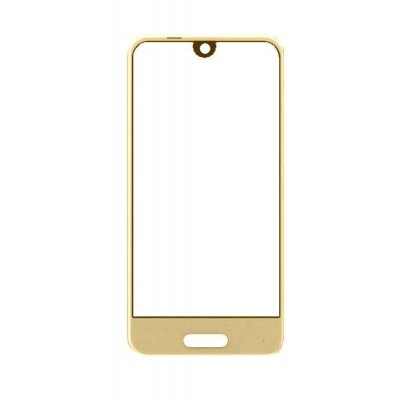 Replacement Front Glass For Sharp Aquos R Compact Gold By - Maxbhi.com
