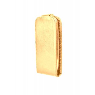 Flip Cover For Vindus V101 Plus Selfie Gold By - Maxbhi.com