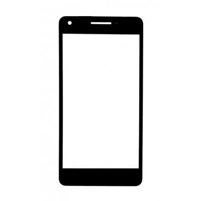 Replacement Front Glass For Philips V377 Black By - Maxbhi.com