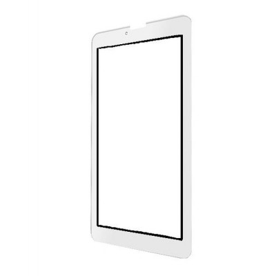 Replacement Front Glass For Blu Touch Book M7 White By - Maxbhi.com