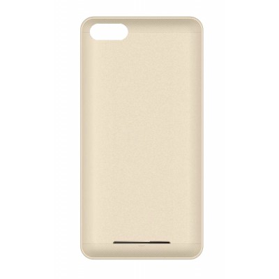 Flip Cover For Qmobile Noir I6 Metal Hd Gold By - Maxbhi Com