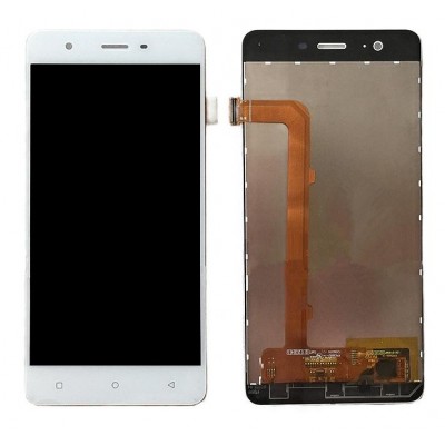 Lcd With Touch Screen For Qmobile Noir Lt750 White By - Maxbhi Com