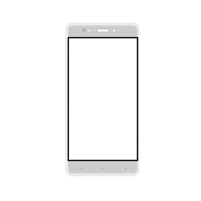 Replacement Front Glass For Qmobile Noir Lt750 White By - Maxbhi.com
