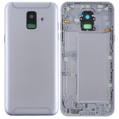 Back Panel Cover For Samsung Galaxy A6 2018 Sma600n White - Maxbhi Com