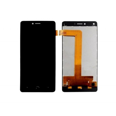 Lcd With Touch Screen For Bq Aquaris U Plus Black By - Maxbhi Com
