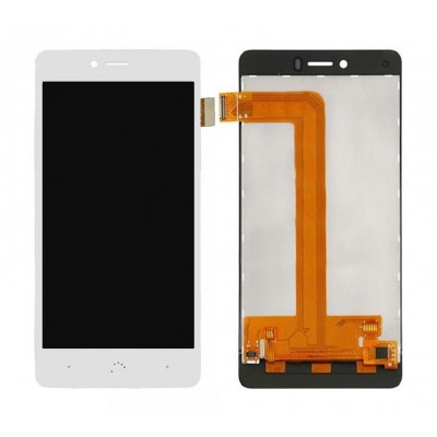 Lcd With Touch Screen For Bq Aquaris U White By - Maxbhi Com