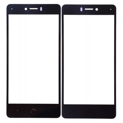 Replacement Front Glass For Bq Aquaris U Lite Black By - Maxbhi Com