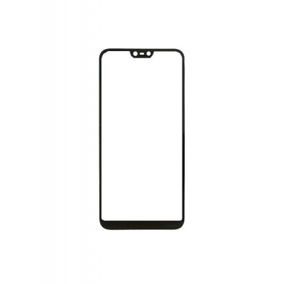 Replacement Front Glass For Nokia X6 2018 Black By - Maxbhi.com
