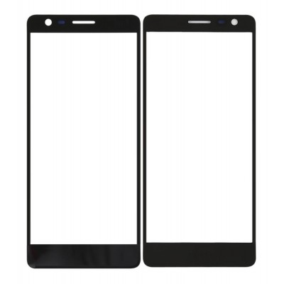 Replacement Front Glass For Nokia 3 1 Nokia 3 2018 Black Chrome By - Maxbhi Com