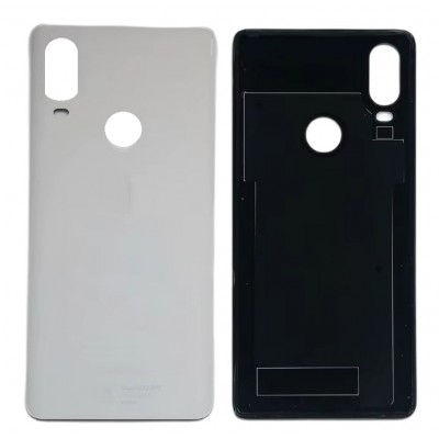 Back Panel Cover For Bq Aquaris X2 Pro Silver - Maxbhi Com