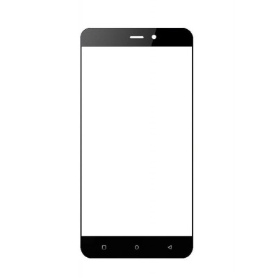 Replacement Front Glass For Qmobile Noir J7 Black By - Maxbhi.com