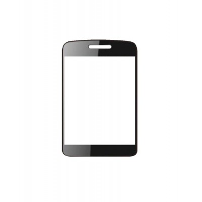 Replacement Front Glass For Videocon V1666 Black By - Maxbhi.com