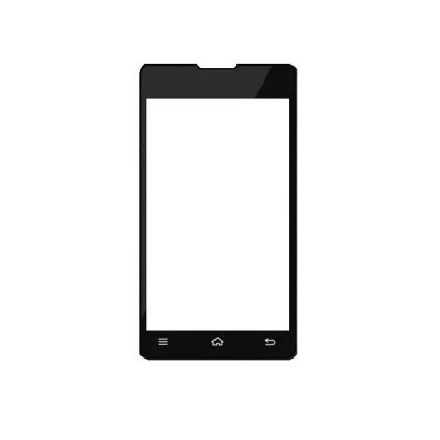 Replacement Front Glass For Forme Surprise P10 Black By - Maxbhi.com