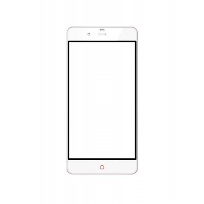 Replacement Front Glass For Zte Nubia Prague S White By - Maxbhi.com