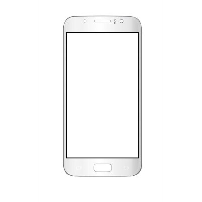 Replacement Front Glass For White Cherry Mi Seven White By - Maxbhi.com