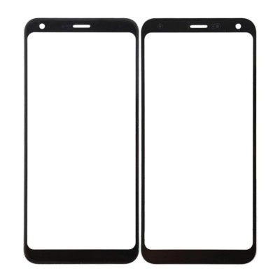 Replacement Front Glass For Lg Q7 Black By - Maxbhi Com