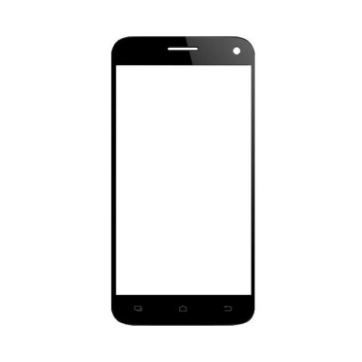 Replacement Front Glass For Reach Sense 500 Black By - Maxbhi.com