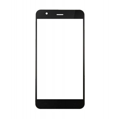 Replacement Front Glass For Wammy Note 4 Black By - Maxbhi.com