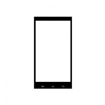 Replacement Front Glass For Yestel Q555 White By - Maxbhi.com