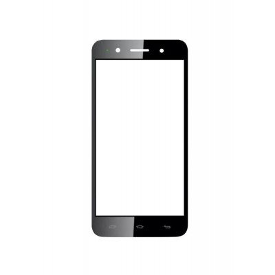 Replacement Front Glass For Colors Mobile Xfactor X135 Flash Hd Black By - Maxbhi.com