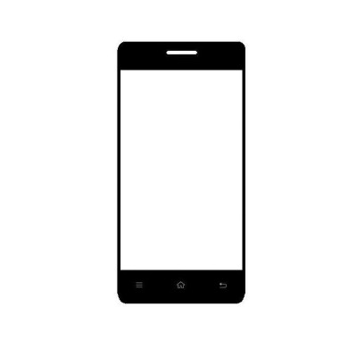 Replacement Front Glass For Rage Rayon Black By - Maxbhi.com