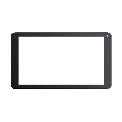 Replacement Front Glass For Millennium Mt701 Black By - Maxbhi.com