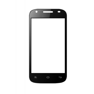 Replacement Front Glass For Ismart Is402 Gravity X2 Black By - Maxbhi.com