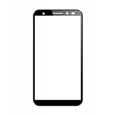 Replacement Front Glass For Lava Z61 Black By - Maxbhi.com