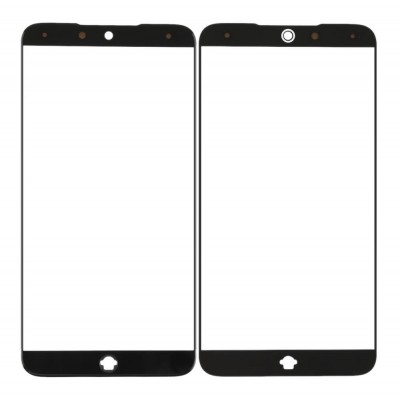 Replacement Front Glass For Meizu 15 Black By - Maxbhi Com