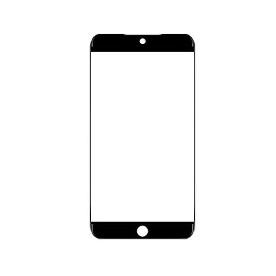 Replacement Front Glass For Meizu 15 Lite Black By - Maxbhi.com