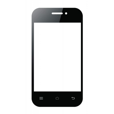 Replacement Front Glass For Cheers C1 Black By - Maxbhi.com