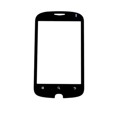 Replacement Front Glass For Alcatel Ot990 Red By - Maxbhi.com