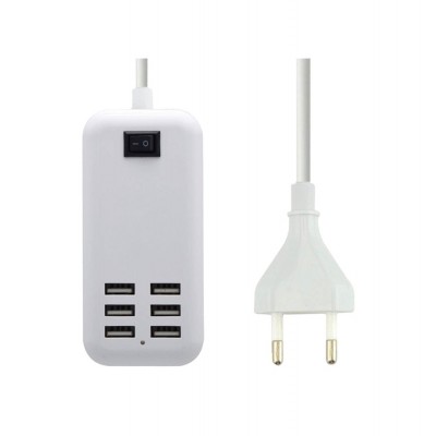 6 Port Multi Usb Highq Fast Charger For Huawei Nova 3 - Maxbhi Com