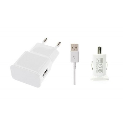 3 In 1 Charging Kit For Zte Blade V9 Vita With Wall Charger Car Charger Usb Data Cable - Maxbhi Com