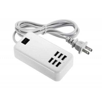 6 Port Multi Usb Highq Fast Charger For Zte Blade V9 Vita - Maxbhi Com