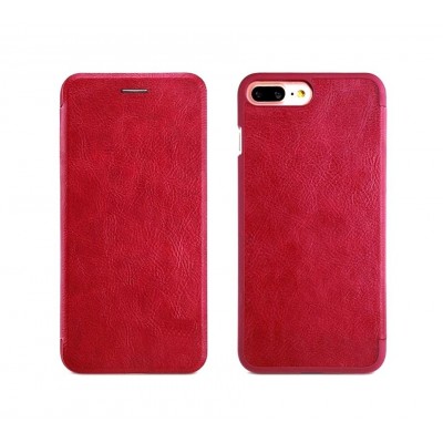 Flip Cover For Apple Iphone 7 Plus Red By - Maxbhi Com