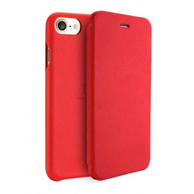 Flip Cover For Apple Iphone 7 Red By - Maxbhi Com