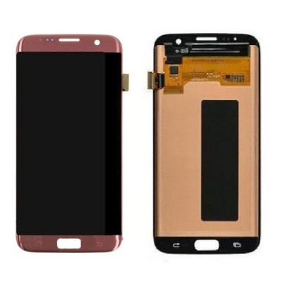 Lcd With Touch Screen For Samsung Galaxy S7 Edge Pink Gold By - Maxbhi Com