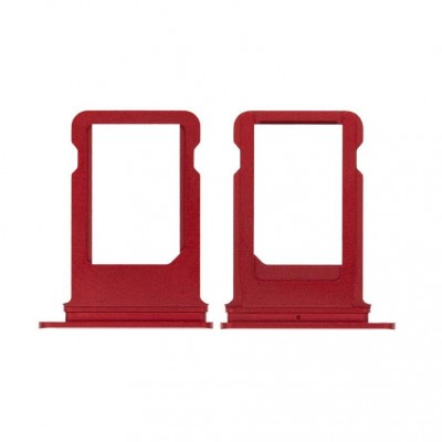Sim Card Holder Tray For Apple Iphone 8 Plus Red - Maxbhi Com