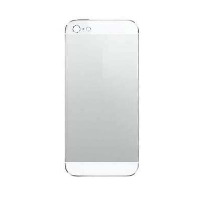 Back Panel Cover for Apple iPhone 5 - White & Silver