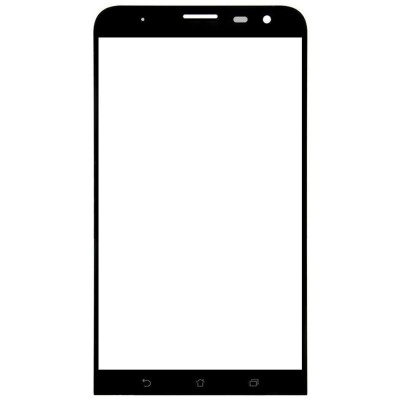 Replacement Front Glass For Asus Zenfone 2 Laser Ze600kl Black By - Maxbhi Com