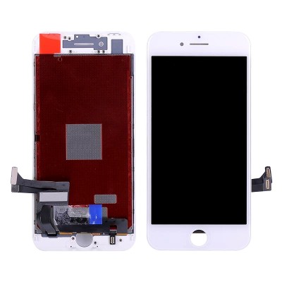 LCD with Touch Screen for Apple iPhone 8 - Silver (display glass combo folder)